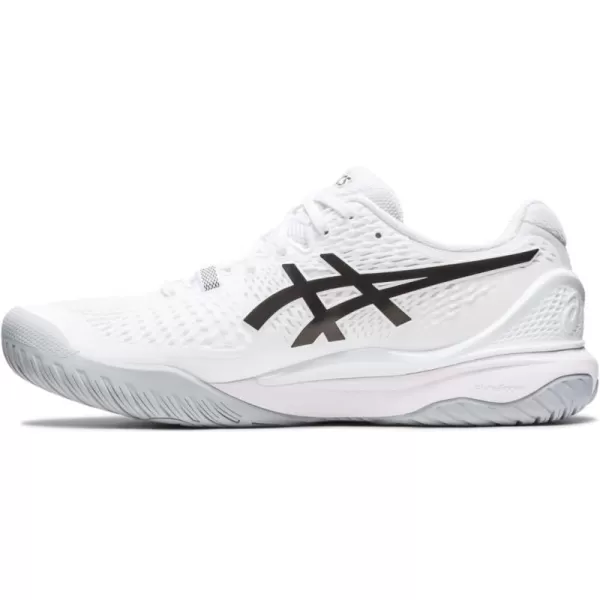 imageASICS Mens GelResolution 9 Tennis ShoeWhiteBlack