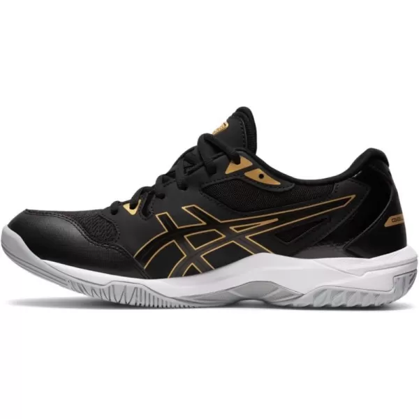 imageASICS Mens GelRocket 10 Indoor Court ShoesBlackPure Gold