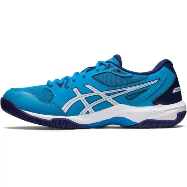 imageASICS Mens GelRocket 10 Indoor Court ShoesIsland BlueWhite