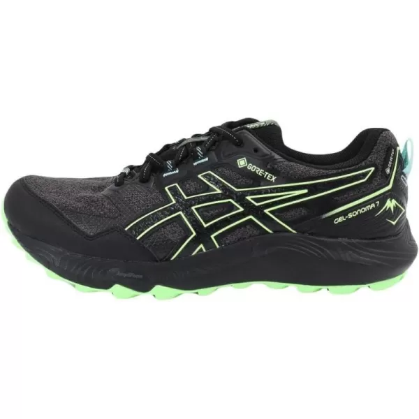 imageASICS Mens GelSonoma 7 GTX Running ShoesBlack Illuminate Green
