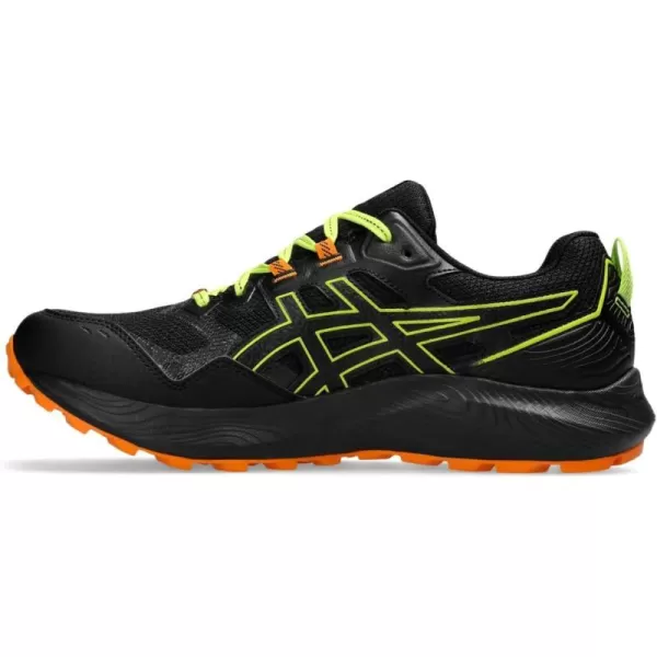 imageASICS Mens GelSonoma 7 Running ShoeBlackBright Orange