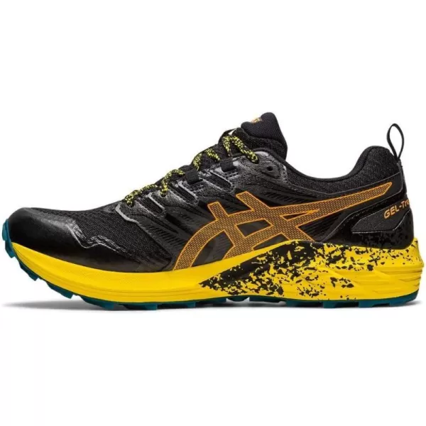 imageASICS Mens GelTrabuco 9 Running ShoesBlack Black Sandstorm