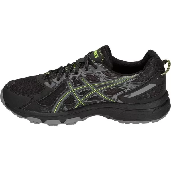 imageASICS Mens GelVenture 6 Trail Running ShoesBlackNeon Lime