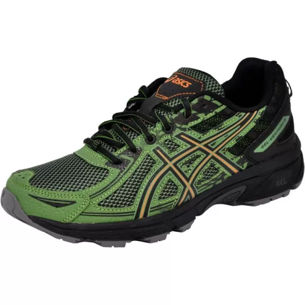 imageASICS Mens GelVenture 6 Trail Running ShoesCedar GreenOrange