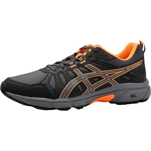imageASICS Mens GelVenture 7Graphite GreyShocking Orange