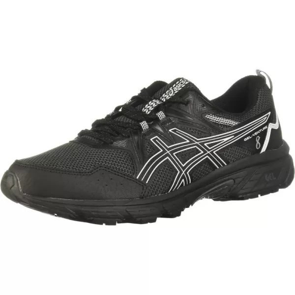 imageASICS Mens GelVenture 8 Running ShoesBlackWhite