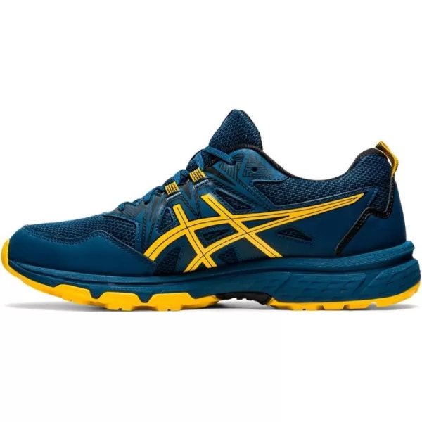imageASICS Mens GelVenture 8 Running ShoesMako BlueSaffron