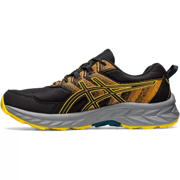 imageASICS Mens GelVenture 9 ShoesBlackGolden Yellow