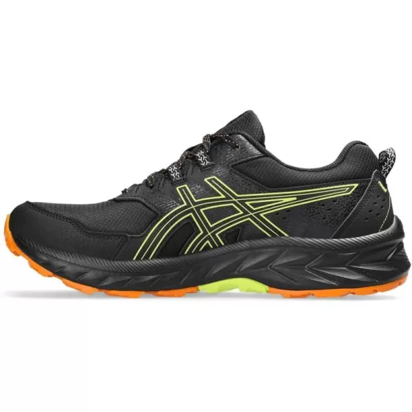 imageASICS Mens GelVenture 9 ShoesBlackNeon Lime