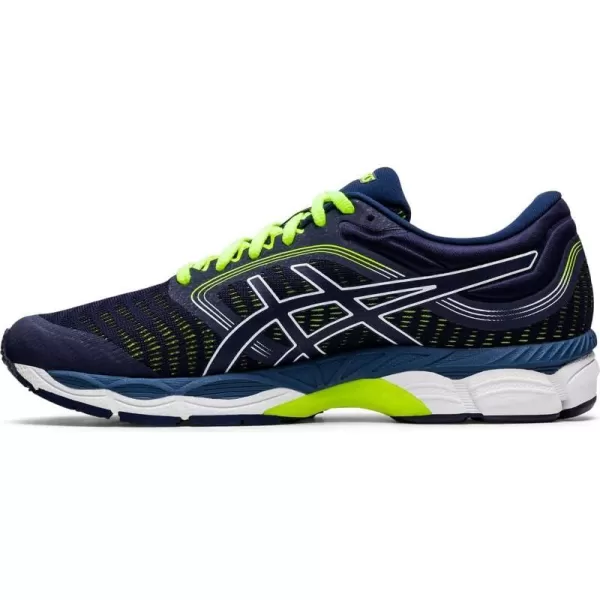 imageASICS Mens GelZiruss 3 Running ShoesPeacoatSafety Yellow