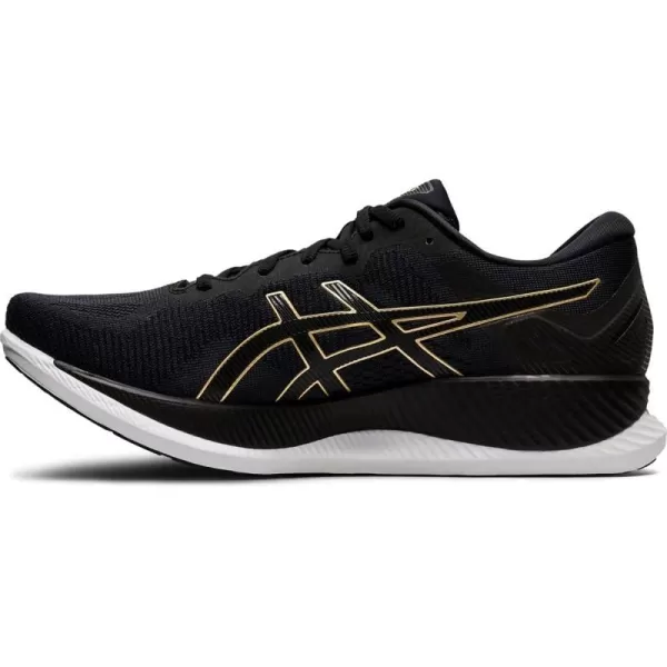imageASICS Mens Glideride Running ShoesBlackPure Gold