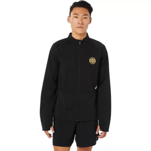 imageASICS Mens LAM Jacket Running ApparelBlack
