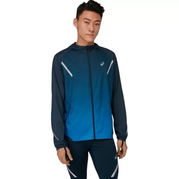 imageASICS Mens LITEShow Winter 12 Zip TOP Running ApparelFrench BlueElectric Blue