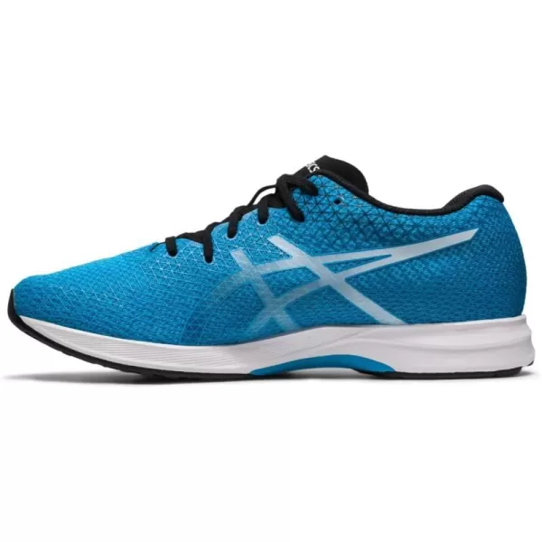 imageASICS Mens LYTERACER 4 Running Shoes 7 BlackClassic RED75 Island BlueWhite