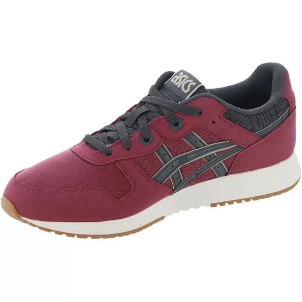 imageASICS Mens Lyte Classic Sportstyle ShoeBrisket RedObsidian Grey