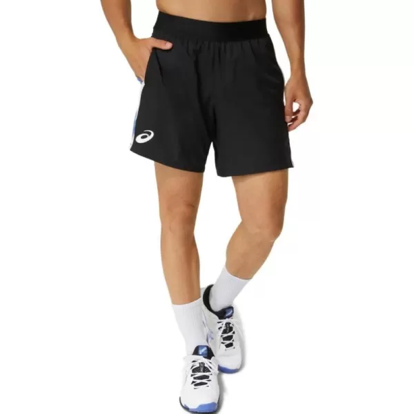 imageASICS Mens Match 7IN Short Tennis ApparelPerformance Black