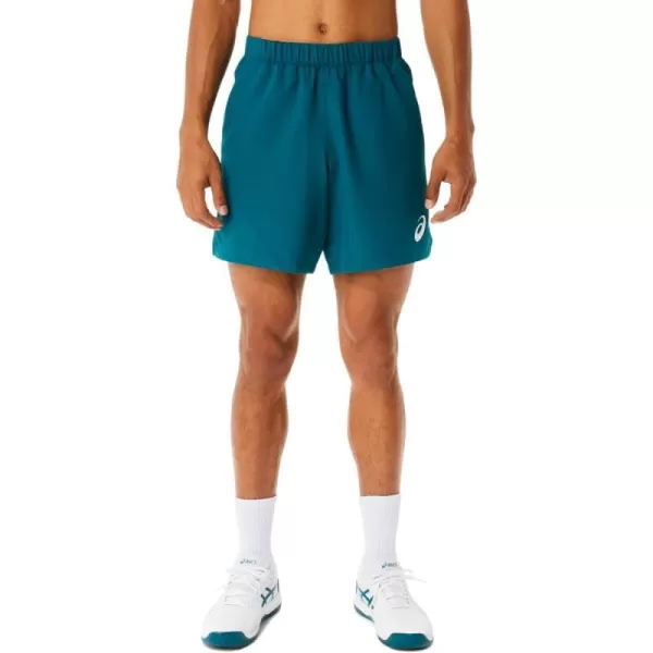 imageASICS Mens Match 7IN Short Tennis ApparelVelvet Pine