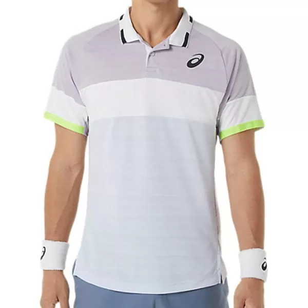 imageASICS Mens Match Polo ShirtDusk VioletSoft Sky