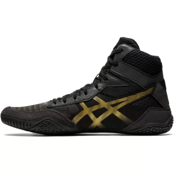 imageASICS Mens Matcontrol 2 Wrestling ShoesBlackPure Gold