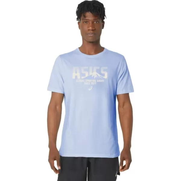 imageASICS Mens Mens 1977 MTN TEE Training ApparelSoft Sky
