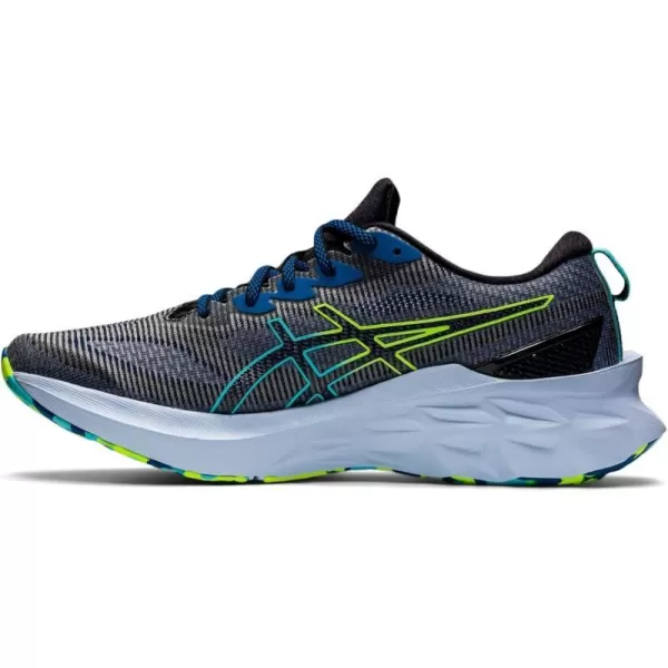 imageASICS Mens NOVABLAST 2 LE Running ShoesBlackHazard Green