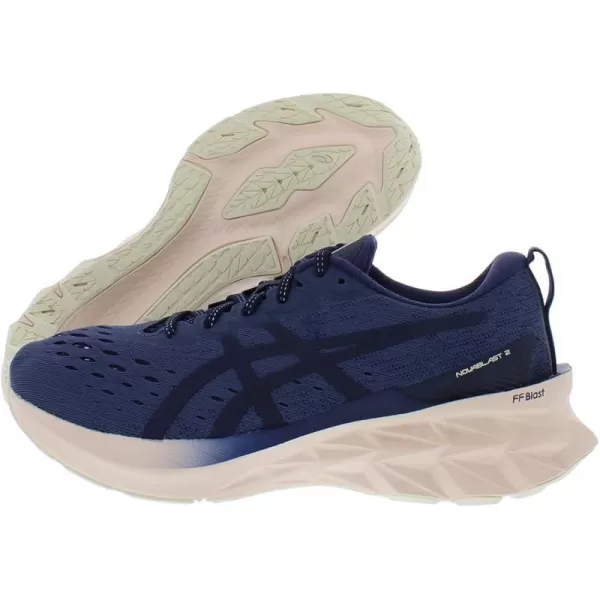 imageASICS Mens NOVABLAST 2 Running ShoesThunder BluePearl Pink