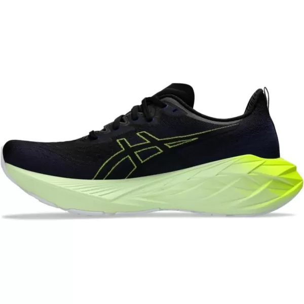 imageASICS Mens NOVABLAST 4 Running ShoeBlackBlue Expanse