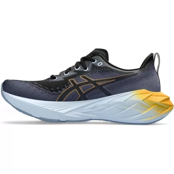 imageASICS Mens NOVABLAST 4 Running ShoeBlackThunder Blue