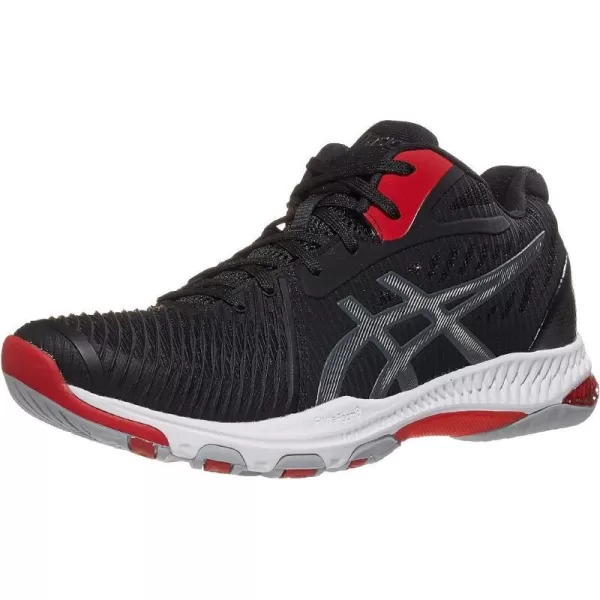 imageASICS Mens Netburner Ballistic FlyteFoam Mid Top Volleyball ShoesBlackCarrier Grey