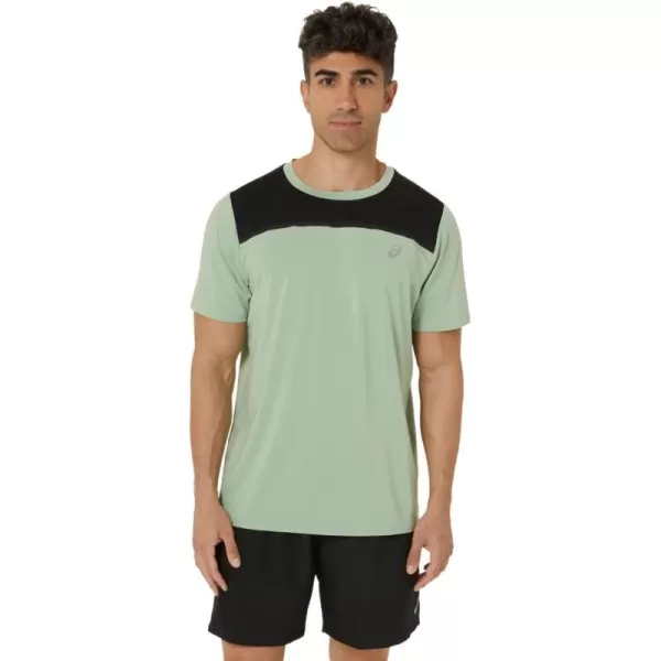 imageASICS Mens PR Lyte Short Sleeve ApparelDark JadePerformance Black