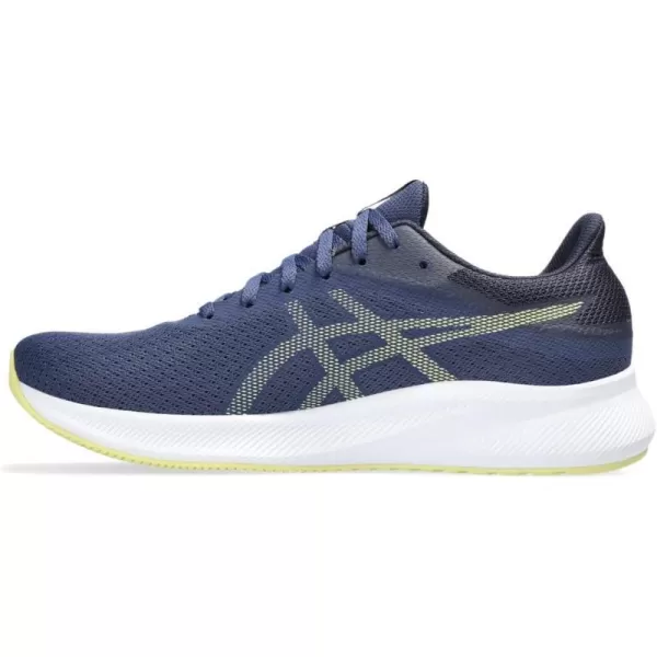 imageASICS Mens Patriot 13 Running ShoesDeep OceanGlow Yellow