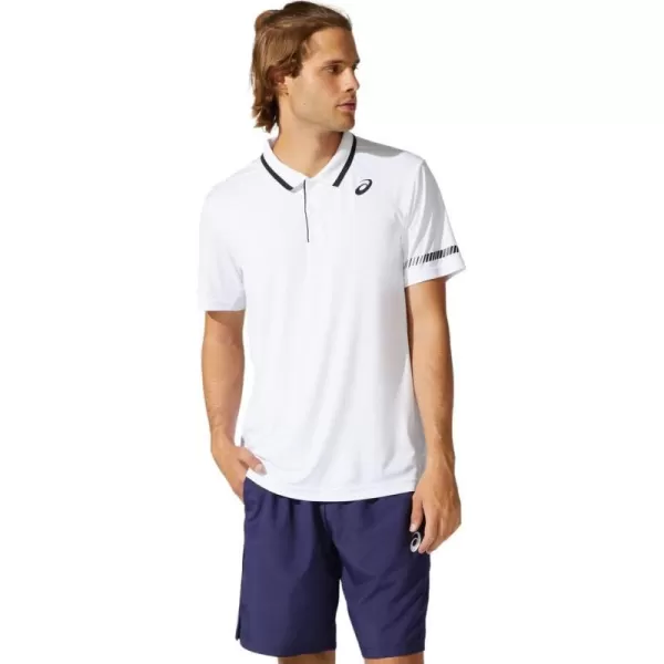 imageASICS Mens Polo Shirt Tennis ApparelBrilliant White