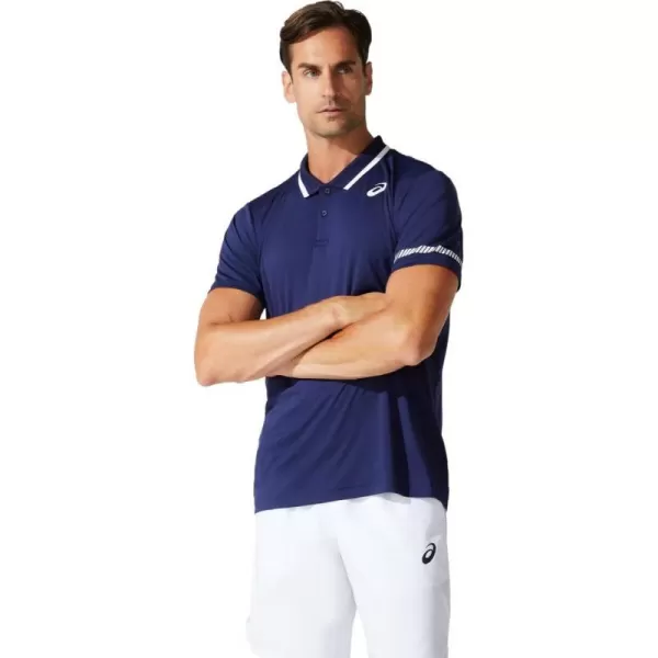 imageASICS Mens Polo Shirt Tennis ApparelPeacoat