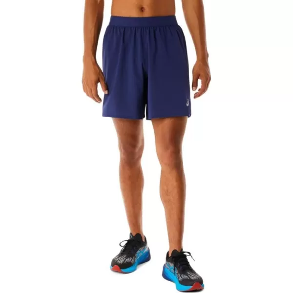 imageASICS Mens Road 2N1 7IN Short ApparelIndigo BlueIndigo Blue