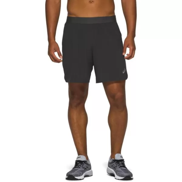 imageASICS Mens Road 2N1 7IN Short Running ApparelGraphite Grey