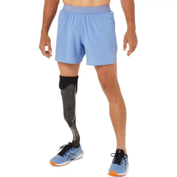 imageASICS Mens Road 5 Short Running ClothesBlue Harmony