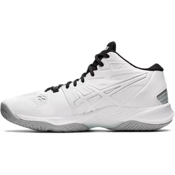 imageASICS Mens Sky Elite FlyteFoam Mid Top 2 Volleyball ShoesWhitePure Silver