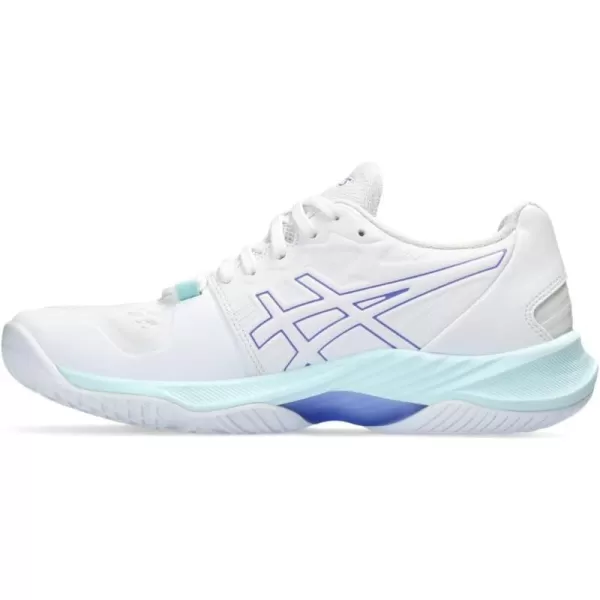 imageASICS Mens Sky Elite FlyteFoam Volleyball ShoeWhiteBlue Violet
