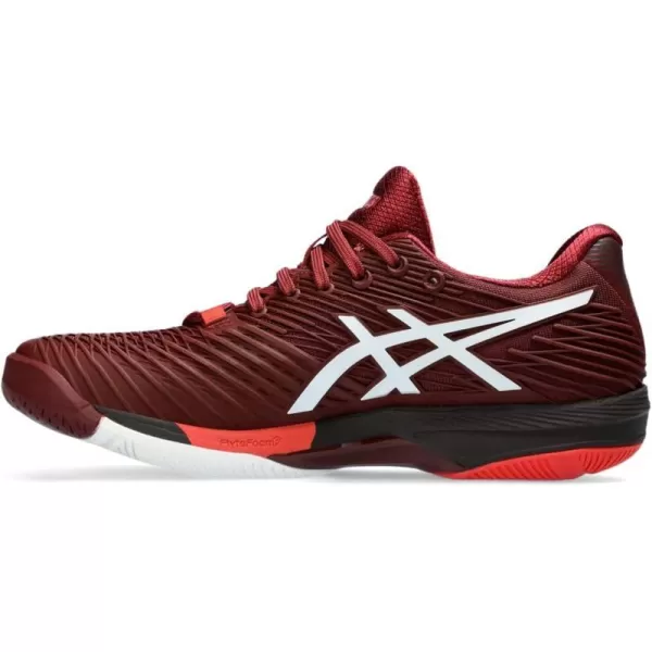 imageASICS Mens Solution Speed FlyteFoam 2 Tennis ShoesAntique RedWhite