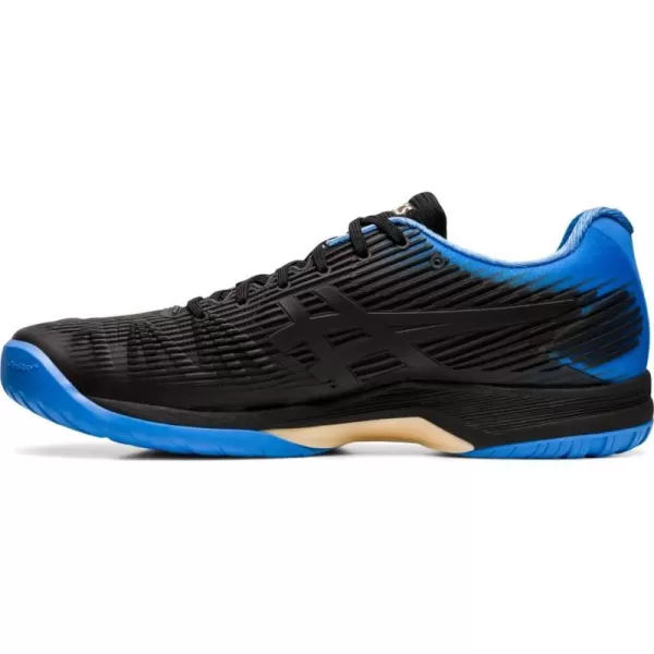 imageASICS Mens Solution Speed FlyteFoam Tennis ShoesBlackBlue Coast