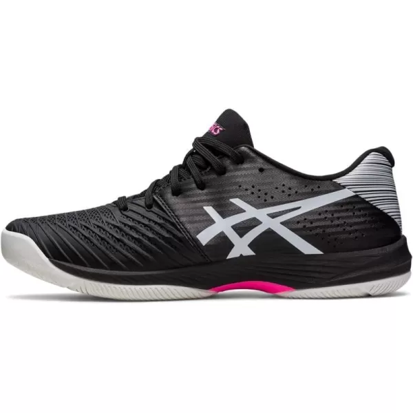 imageASICS Mens Solution Swift FlyteFoam Tennis ShoesBlackHot Pink