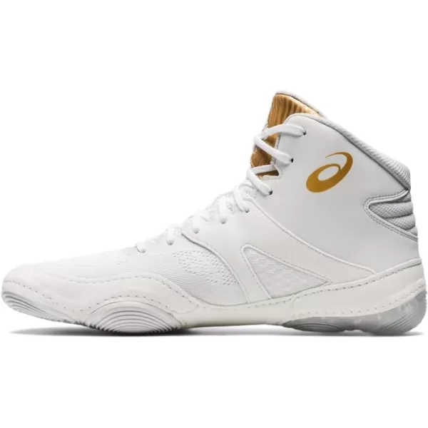 imageASICS Mens Split Elite Wrestling ShoesWhitePure Gold