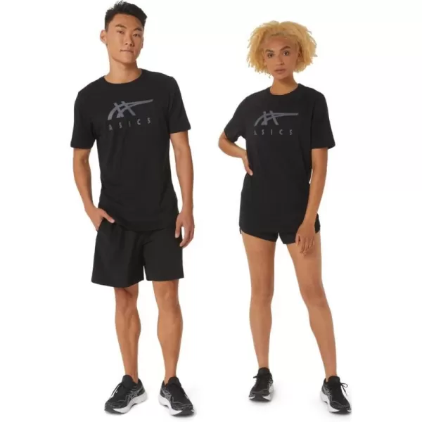 imageASICS Mens Stripe Short Sleeve Tee ApparelDusk Violet