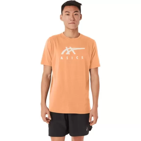 imageASICS Mens Stripe Short Sleeve Tee ApparelSummer Dune