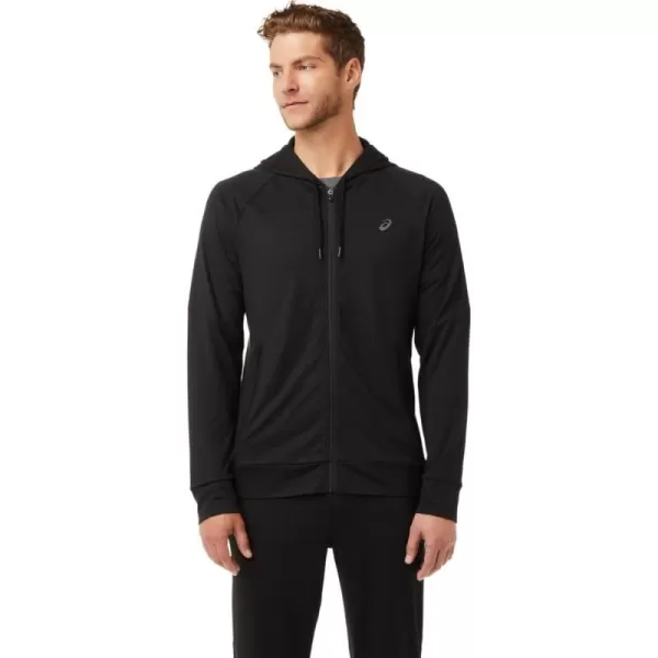 imageASICS Mens TECH FULL ZIP HOODIE ApparelPerformance Black