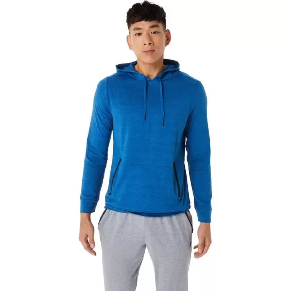 imageASICS Mens TECH PO Long Sleeve HOODIE ApparelLake Drive Heather