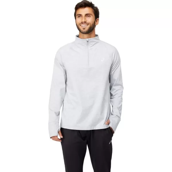 imageASICS Mens THERMOPOLIS QUARTER ZIP ApparelLight Grey Heather