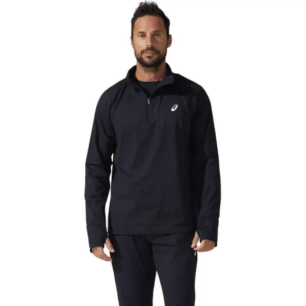 imageASICS Mens THERMOPOLIS QUARTER ZIP ApparelPerformance Black