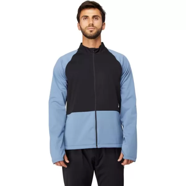 imageASICS Mens THERMOSTORM FULL ZIP JACKET Running ApparelStorm BluePerformance Black