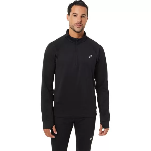 imageASICS Mens Thermopolis 12 Zip Running ApparelPerformance Black